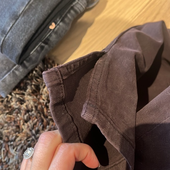 Zara brown jeans - high waist split seam jeans - Picture 9 of 9